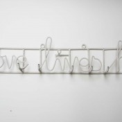 Wire Wall Writing – Love lives here