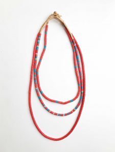 Snake Bead Necklaces – Red Blue – Set of 3