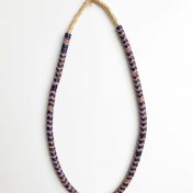Snake Bead Necklace – Purple Pink