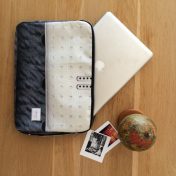 Upcycled Billboard Laptop Sleeve – 15 inch – Made To Order